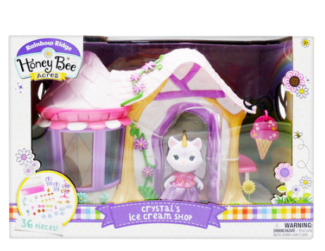 Honey Bee Acres Crystals Ice Cream Shop Playset