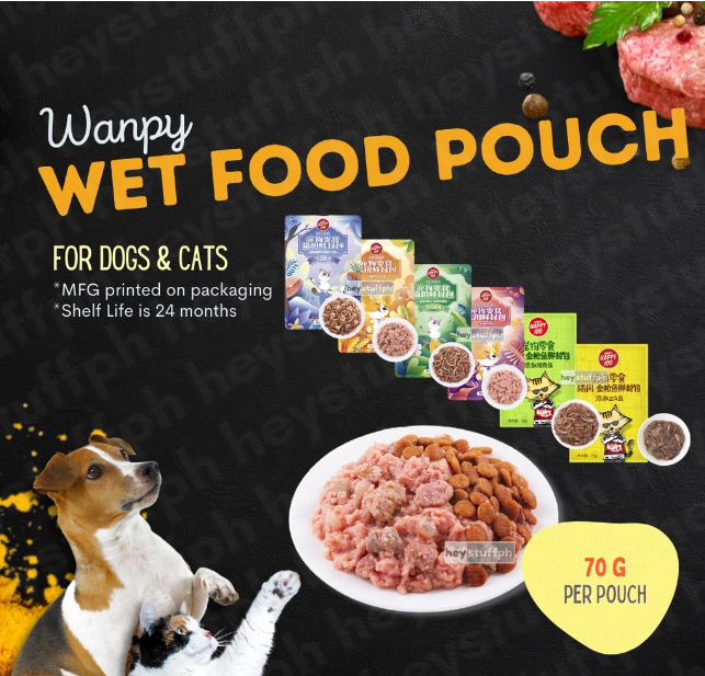 Wanpy  Wet Food Pouch Dog & Cat Food 70g