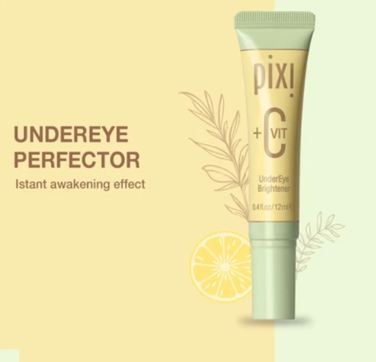 Pixi +C Vit UnderEye Brightener 12ml - Reduces Dark Circles, Minimizes Puffiness, and Hydrates