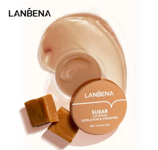 LANBENA Lip Mask & Balm &Sugar Scrub Moisturizing Exfoliating Nourishing Smoothing Diminishing Lines Personal Care