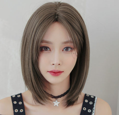 D-119 Wig Women's Mid-length Hair Trimming Short Mid-length Straight Hair