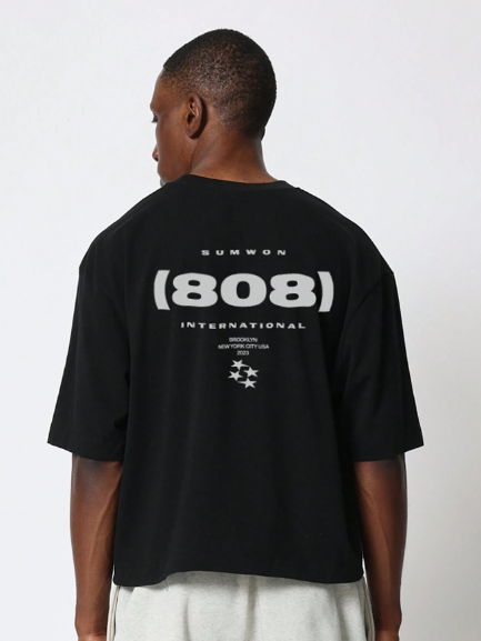 SUMWON Tee With Number & Letter Graphic Print