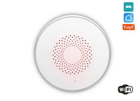 CrabTek Wi-Fi Smart Sound and Flash Siren Wireless Indoor Motion Alarm System Detector