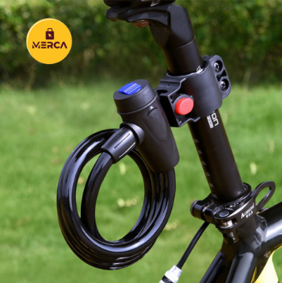 MERCA Universal Bike Lock Anti-Theft For Bicycle Motorcycle Security Lock 1m Steel Rope