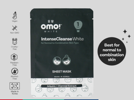 Omo! White IntenseCleanse White Sheet Mask