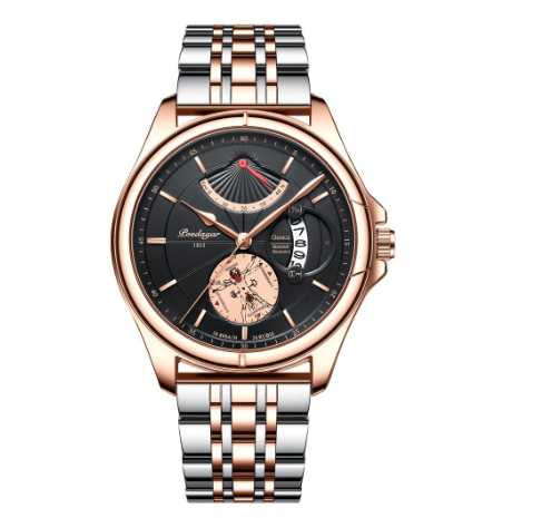 Binbond Original Luxury Fashion Business Stainless Steel Waterproof Watch Men's Ultra-Thin Quartz Wrist Watch M4