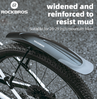 Rockbros Mountain Bike Fender Removable Quick Release Fender 26 27.5 29 Inches Universal Mudguard Fully Waterproof Bicycle Fender Solid Durable BIke Accessories