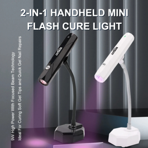 DOYADA 2 in 1 Multifunction Detachable Rechargeable UV Flash Cure Lamp Pen Nail Mini Hand Nail Dryer