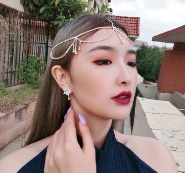 Crystal Head Chain Hair Jewelry Women Rhinestone Bridal Wedding Hair Accessories New