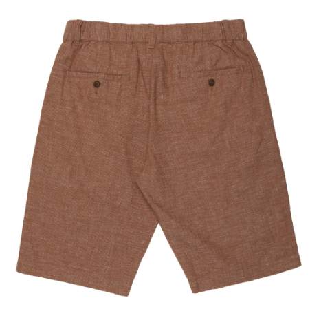GIORDANO Men's Cotton Linen Bermuda Shorts - 12 - Brown