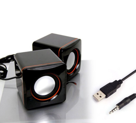 Mini Speaker Multimedia Subwoofer Speaker Sound Box for Computer Laptop Mobile PC D02A