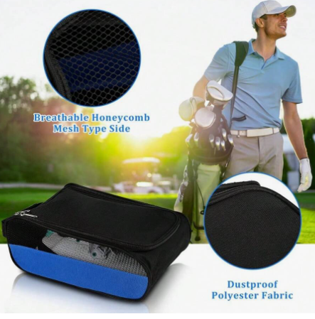 1pc Golf Shoes Bag For Travel And Storage, Waterproof And Breathable