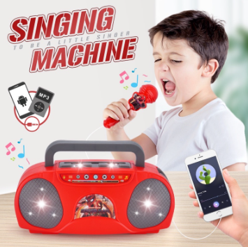 Children Singing Machine with Mic Toys Battery Operated for Gift Boy and Girl Christmas Gift
