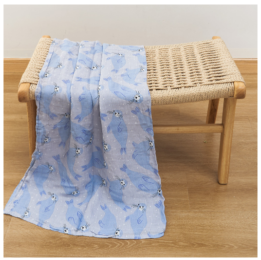 Happyflute Muslin Blanket 70 Bamboo Plus 30 Cotton Baby Swaddle Soft Newborn Bath Towel Baby Wrap Sleepsack Stroller Cover 120x110CM S11