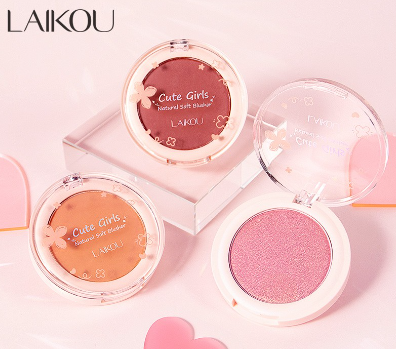 LAIKOU Face Cheek Blusher Palette Powder Waterproof Makeup Long Lasting