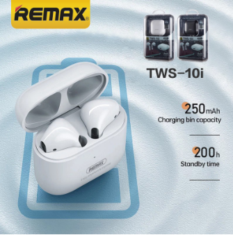 Remax Wireless Headphone Earphone Bluetooth Headset IOS and Android Pro4 TWS-10i White
