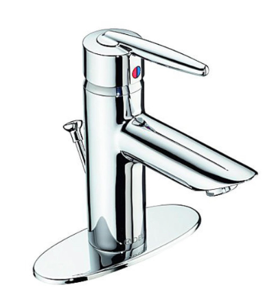 Delta Grail Collection 25230-LA Single Handle Lavatory Faucet (Stick Handle) with 4 Plate