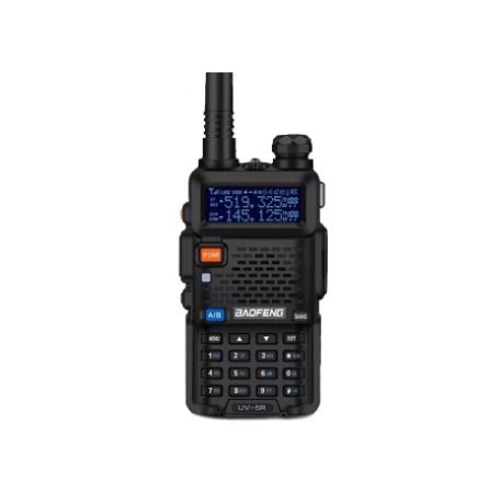 Baofeng UV-5R VHF/UHF Dual Band Two-Way Radio (Black)