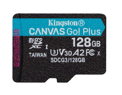 Kingston Canvas Go Plus 128 GB microSD Memory Card (SDCG3/128GB)