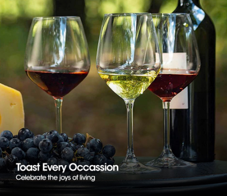 CRYSALIS Cabernet Red Wine Glass 627ml | 22oz [Set of 2] Beverage Drinking Glass Bar Essentials