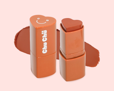 Chu Chu Beauty Multiuse Heart Stick In Soft Brown