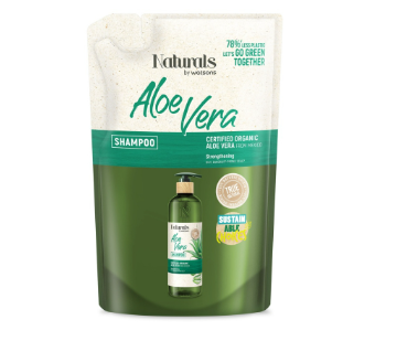 NATURALS BY WATSONS Aloe Vera Shampoo Refill 450ML