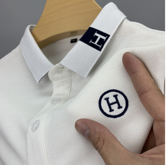 Polo T-Shirt Man Oversized Tee Summer T-shirt Men Short-sleeved T with Korean Polo Shirt