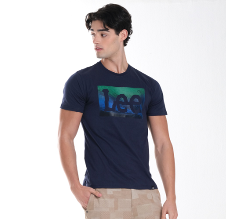 Lee Graphic T-Shirt for Men in Blue