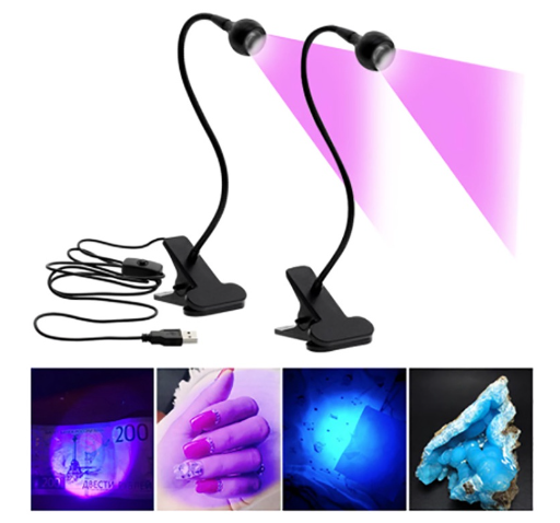 Desktop Mini Nail USB Lamp Portable Clip-On Flexible Bright Led UV Lamp Adjustable Glue Dryer Machine for Drying Polish