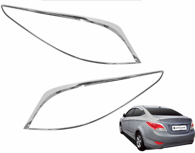 Auto Clover Rear Lamp Garnish 2pcs Set B724 For Hyundai Accent Solaris 2011 - 2016 Car Accessories