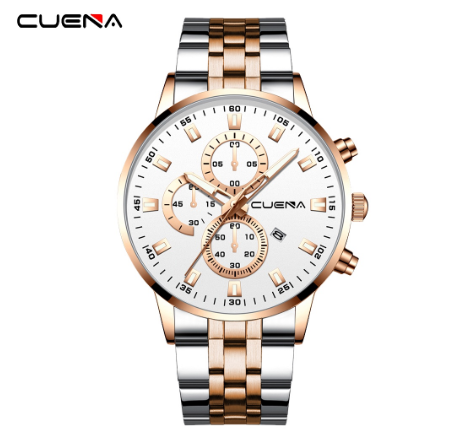 CUENA Men's Watches Original Brand Luxury Business Analog Quartz Waterproof 6025 M4