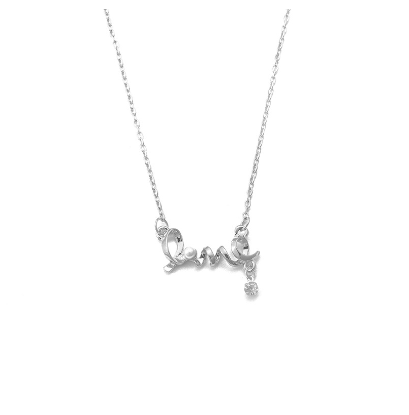 Fashion Love Letter Necklace Delicate Clavicle Chain Necklace