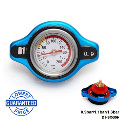D1 Spec Universal Car Auto Radiator Cap Water Temperature Meter Thermostatic Gauge