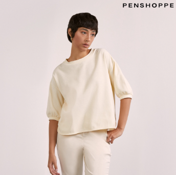 Penshoppe Dress Code Puff Sleeve Top For Women