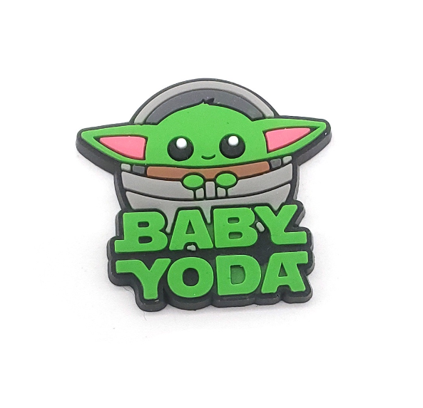 Cartoon Baby Yoda Croc Jibbitz Alien Croc Jibbits Robot Shoe Charms Pin Star Wars Jibits Crocks for Women Shoes Accessories Decoration 08