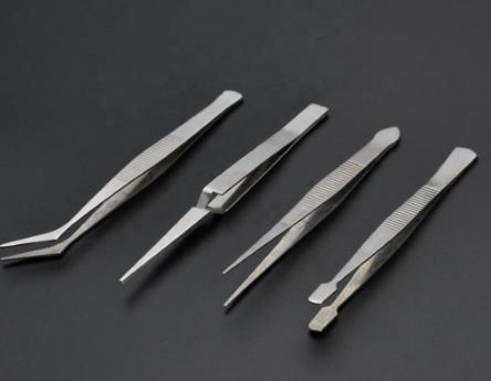 Tweezers Set Harden 4 Pcs