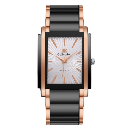 Oupai genuine rectangular dial ceramic steel band quartz watch men's fashion simple temperament men's watch M5