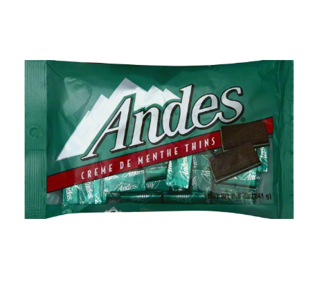 Andes Crème de Menthe Thins  8.5 oz