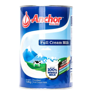 Anchor Full Cream Milk Powder Plain 1.8kg