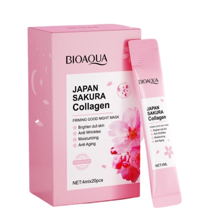 BMRS New Japan Sakura Collagen Firming Sleeping Mask No-Cleaning Hydrating Moisturizing