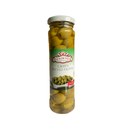 Dolce Vita Green Pitted Olives 140g