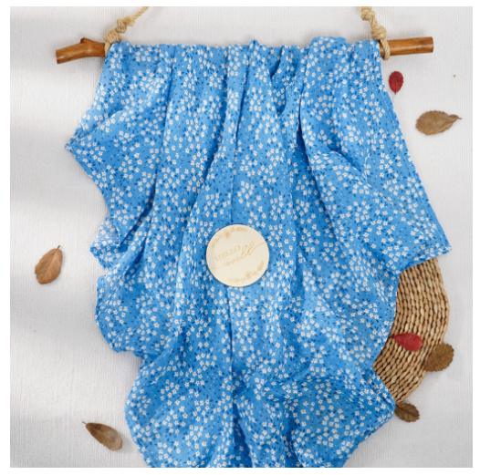 Happy Flute Baby Muslin Swaddle Cotton Soft Baby Blanket For Newborn Baby Wrap Sleepsack Bath Towel 120x110CM c8