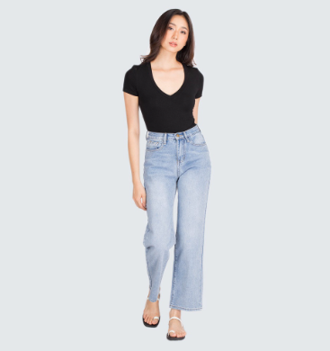Mantou Clothing Ally High-Rise Relaxed Fit Straight-Leg Jeans