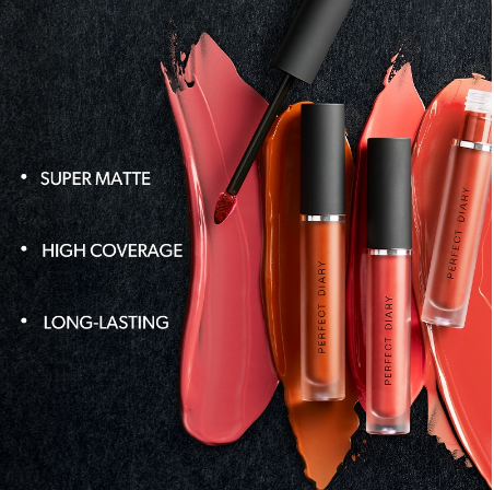 Perfect Diary DreamMatte Lipstick Lip Glaze Liquid Matte Lip Tint Lip Gloss Ultra Everlasting Classic 9 Cruelty-free