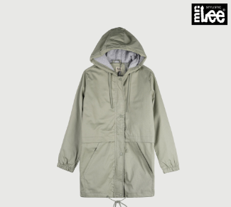 Stylistic Mr. Lee Ladies Basic Hoodie Jacket for Women Trendy Fashion Loose Fit 112284 Fatigue