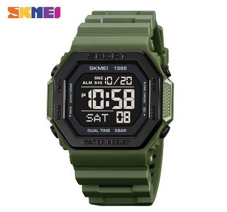 SKMEI Top Brand Military Men's Watches Original Waterproof Casual Fashion Alarm Men Watch Sport Chrono Luminous Date 1988 01