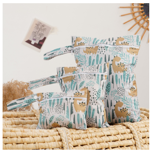 3Pcs Set Cloth Nappy Bags Wet Dry Bags Storage Organiser Waterproof Washable Reusable Large Bag For Diapers Nappy s1