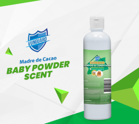 MADRE DE CACAO PET SHAMPOO AND CONDITIONER BABY POWDER SCENT - 250mL