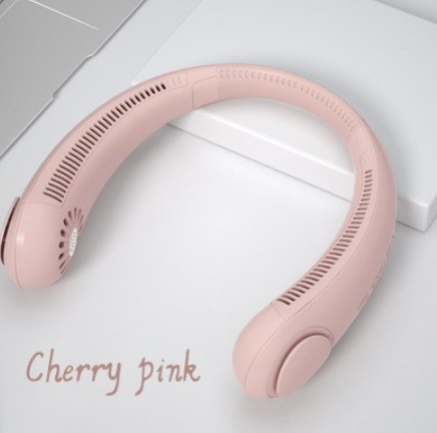Fan Rechargeable Fan USB Portable Bladeless Fan Cooling Fan Neck Fan for Home Outdoor Sports
