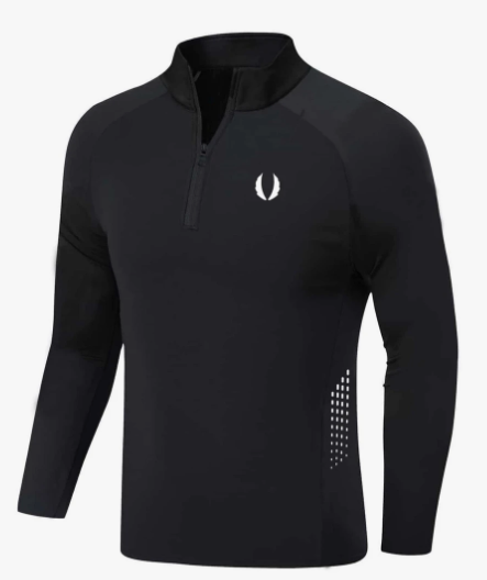 Manfinity Fitness Men Geo Print Raglan Sleeve Sports Jacket Workout Tops